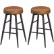 VASAGLE Echo Collection ULBC080K01 Bárszékek, 2 darabos készlet, Konyhai székek, Reggeliző