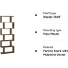 VASAGLE Fa könyvespolc, kocka kijelző polc és szobaelválasztó, szabadon álló