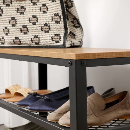 Vasagle LBS073N01 Fém cipőtartó 2 polccal és padlóval