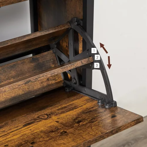 VASAGLE LBS803B01 Cipős szekrény 4 ajtóval, cipőtartóval, cipőtartóval a folyosón