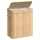 Bambusz szennyestartó fedéllel, kivehető mosható zsákkal, 100L, natúr bézs
