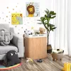 SONGMICS 100L (62,5 x 52 x 32 cm) mosható kosár bambuszból, összecsukható mosókosár