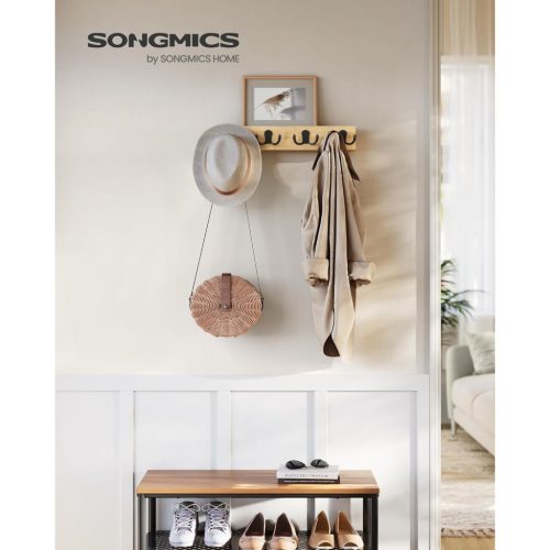 SONGMICS VASAGLE falra szerelhető ruhafogas, ruhafogas, LCR006N01