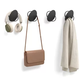 SONGMICS HOME Fali Akasztók, 4 darabos szett, Fali fogas kabátokhoz, törölközőkhöz,