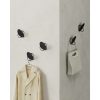 SONGMICS HOME Fali Akasztók, 4 darabos szett, Fali fogas kabátokhoz, törölközőkhöz,