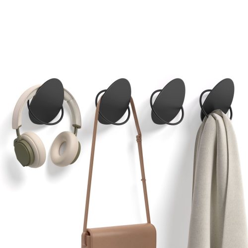 SONGMICS HOME Fali Akasztók, 4 darabos szett, Fali fogas kabátokhoz, törölközőkhöz,
