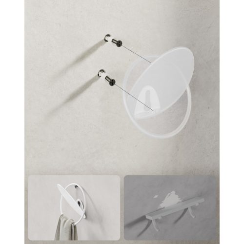 SONGMICS HOME fogasok, 4 darabos csomag, falra szerelhető akasztók kabátokhoz,