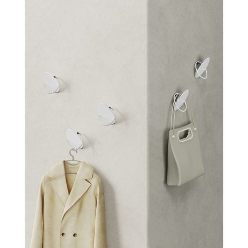 SONGMICS HOME fogasok, 4 darabos csomag, falra szerelhető akasztók kabátokhoz,