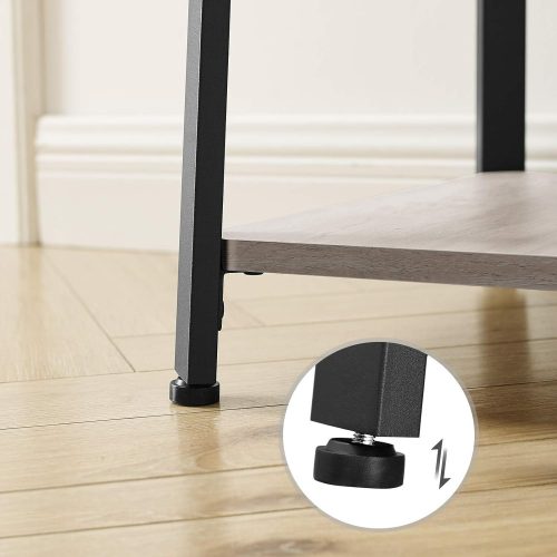 VASAGLE Ruhatartó, Ruhaszárító 3 polccal, Létrás polc akasztókkal sálakhoz,