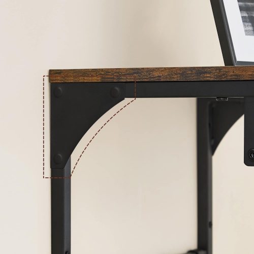 VASAGLE Falra szerelhető fogas, falipolc 8 eltávolítható akasszal, falra szerelhető akasztós