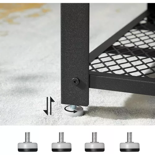 VASAGLE Kávéasztal, Koktél asztal, Könnyen összeszerelhető, Ipari stílusú