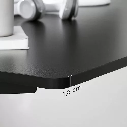 SONGMICS Elektromos íróasztal sima élekkel, melamin bevonattal, MDF-ből készült, 140 x 70 x