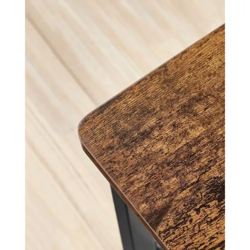 2 db étkezőszék, fém vázzal, kárpitozott, rusztikus barna