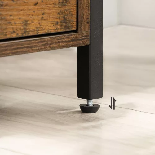 VASAGLE Éjjeliszekrény, Éjjeli asztal, Oldalsó asztal, 45 x 45 x 60 cm, Nyitott polc,