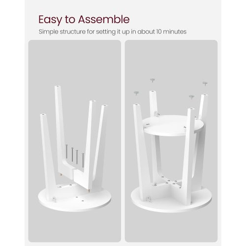 VASAGLE Oldalsó asztal 58 * 45,5 * 8,5 cm LET283T14