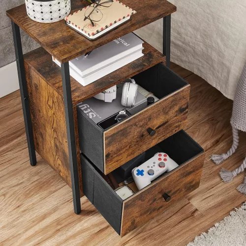 VASAGLE Éjjeliszekrény, 38 x 28 x 60 LET521B01