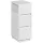 Keskeny éjjeliszekrény, 2 fiókkal, nyitott rekesszel, felhőfehér, 25 x 30 x 65 cm