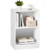 Éjjeli szekrény nyitott rekeszekkel, állítható polccal, felhőfehér