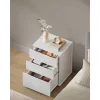 VASAGLE Szupergyors, szerszám nélküli összeszerelésű éjjeliszekrény, 3 tárolófiókkal,