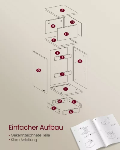 2 db éjjeliszekrény, keskeny, fiókos, nyitott rekesszel, bézs és fehér