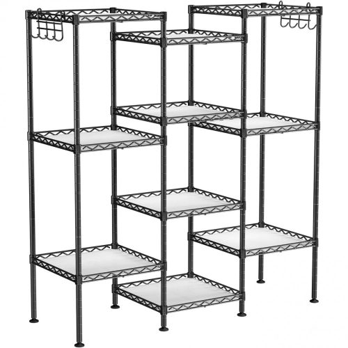 SONGMICS Fürdőszobai polc, fém tároló állvány, összes terhelhetőség 100 kg, 5 PP lapos,