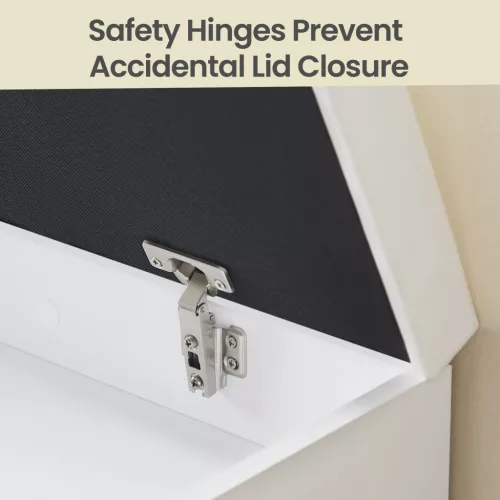 Cipőtároló pad, párnázott ülőfelülettel, 3 rekesszel, fehér 100x30x44cm