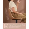 Bárszék 2 db, varrott műbőr borítás, háttámlával, állítható, barna
