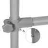 SONGMICS Dupla Ruhatartó, Kihúzható Ruhatartó Állvány, 87-től 150 cm-ig, Gurulós