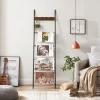 VASAGLE LLS016B01 Törölköző Létra Polc 5 Szintes 44 x 160 cm Helytakarékos Fém
