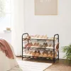 SONGMICS 3 szintes cipőtartó, egymásra helyezhető cipőtároló szervező, akár 12 pár cipő