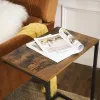 VASAGLE Oldalsó asztal, kis kanapéasztal, végasztal, laptop asztal, hálószobához, nappaliba,