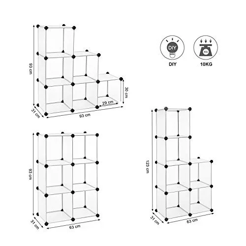 SONGMICS LPC111S 112 Polcos egység fürdőszobához