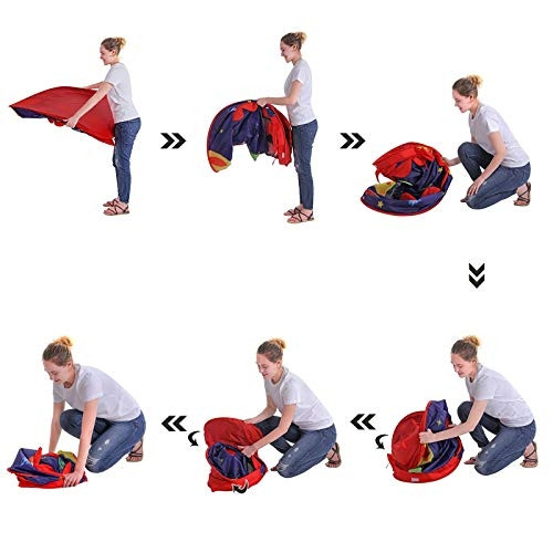 Hercegi kastély játszó sátor fiúk számára, beltéri és kültéri, kék