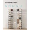 SONGMICS Cipőtartó, 10 szintes fém cipőtároló szervező, testreszabható design, fém váz,