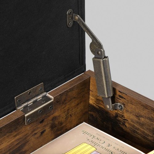 VASAGLE Cipőtároló pad, párnázott pad, hálószobai ülőke polccal, előszoba, nappali,