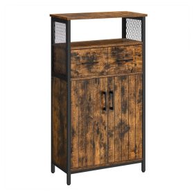 VASAGLE Tárolószekrény, Többfunkciós Tálalószekrény Fiókkal és Állítható