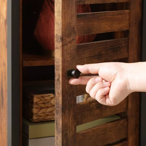 VASAGLE LSC34BX Oldalsó szekrény Éjjeliszekrény Masszív éjjeliszekrény 2 nyitott polccal