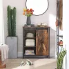VASAGLE Sideboard, Kitchen Cabinet with Sliding Door and Adjustable Shelves, Bathroom Cabinet,