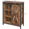 VASAGLE Sideboard, Kitchen Cabinet with Sliding Door and Adjustable Shelves, Bathroom Cabinet,