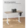 SONGMICS magasságban állítható elektromos íróasztal, 60 x 140 x (72-120) cm,
