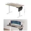 SONGMICS magasságban állítható elektromos íróasztal, 60 x 140 x (72-120) cm,