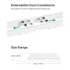 SONGMICS Magasságállítható elektromos íróasztal, íróasztal állvány, dupla motorral,
