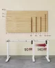 Elektromosan állítható íróasztal keret, fehér 120x60x72-120cm