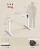 Elektromosan állítható íróasztal keret, fehér 120x60x72-120cm