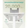 Elektromos állítható íróasztal, memória, USB-C, felhő fehér, 100 x 60 x 71-120 cm