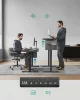 Elektromosan állítható íróasztal, 60 x 140 x (72-120) cm, fekete