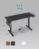 Elektromosan állítható íróasztal, 60 x 140 x (72-120) cm, fekete