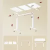 Elektromos állítható íróasztal, memória funkció, felhő fehér, 140 x 60 x 72-120 cm