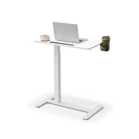   Mobil számítógép asztal kerekekkel, állítható magasság 70x40cm, felhő fehér