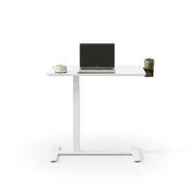   Mobil számítógép asztal kerekekkel, állítható magasság 80x45cm, felhő fehér